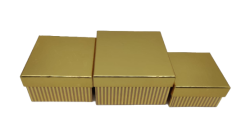 44232 SET 3 CUTII PATRAT GOLD SILVER