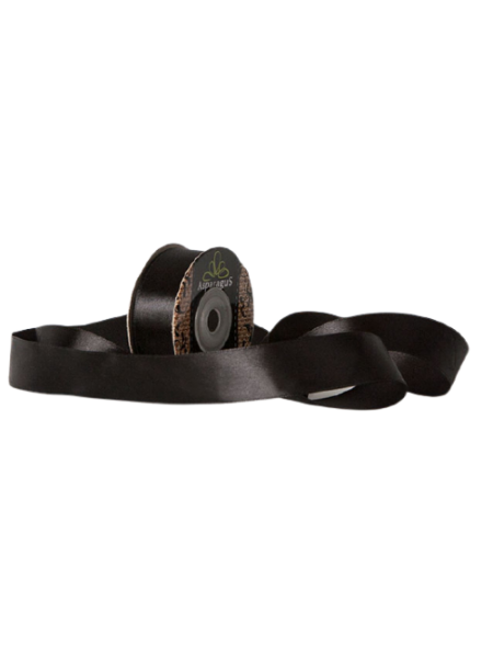 ROLA SATEN 25MMX20M NEGRU