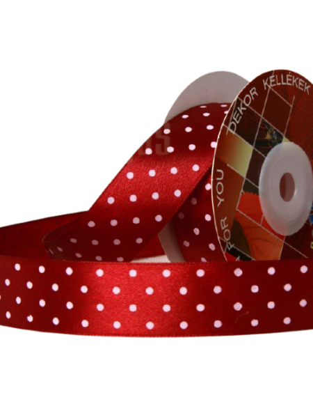 BANDA DECORATIVA GEM SATIN/BOBITE BORDO 25MMX10M