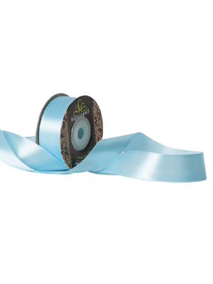 BANDA DECORATIVA 25MMX10M SATIN ALBASTRU