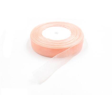 S BANDA DECORATIVA 25MMX10M ORGANZA ROZ DESCHIS 134