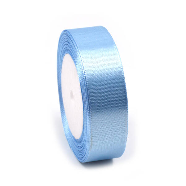 BANDA DECORATIVA 25MMX10M SATIN ALBASTRU DESCHIS