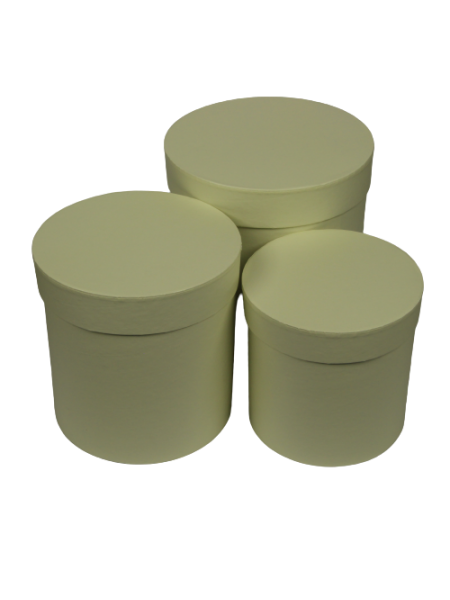 SET 3 CUTII ROTUND INALT CREM