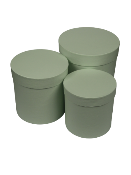 SET 3 CUTII ROTUND INALT MENTA