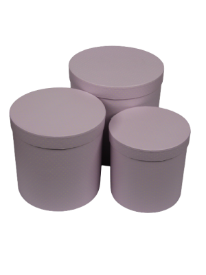 SET 3 CUTII ROTUND INALT MOV PESTRITA