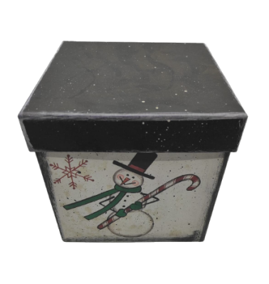 391520 SET 3 CUTII PATRAT SNOWMAN