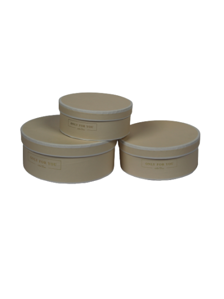 SET 3 CUTII ROTUND CREM