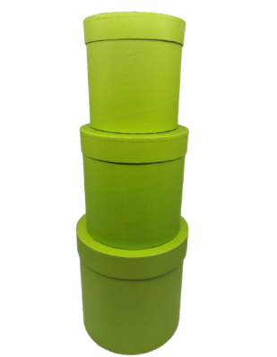 391744 SET 3 CUTII CILINDRU VERDE