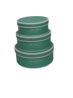CUTIE DECORATIVA ROTUND VERDE SET 3