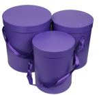SET 3 CUTII DECORATIVA CU FUNDA INALT MOV 100-48