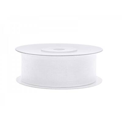 BANDA GEM 25MMX10M 2334 ORGANZA ALB 001